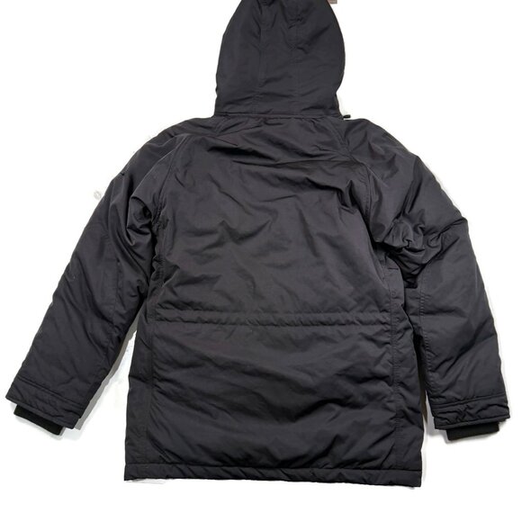 Uniqlo‎ Down Jacket Black Womens Sz 4 Fleece Lined Hood Winter Coat Parka - Picture 11 of 12